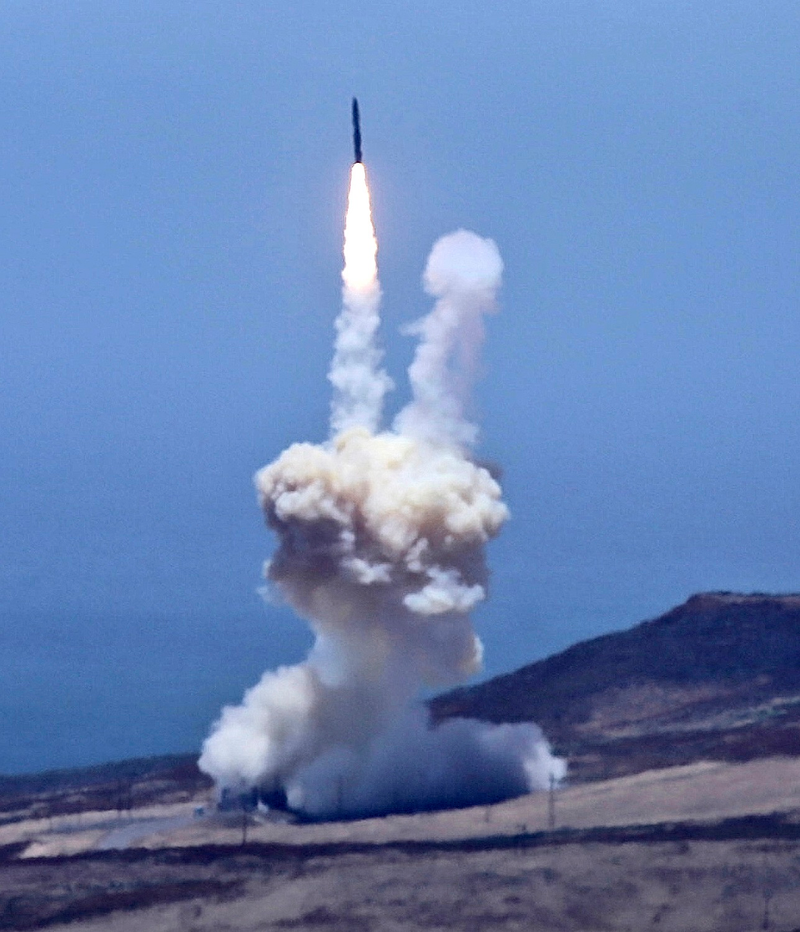 Misil de defensa encargado de interceptar misiles nucleares enemigos. Foto: AP Images.